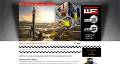 Desktop Screenshot of fritsch-baumaschinen.de